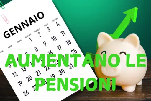 Aumentano le pensioni gennaio 2025